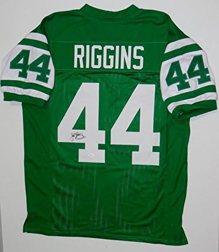 John Riggins Dedikált Zöld Pro Style Jersey - SZÖVETSÉG W Hitelesített