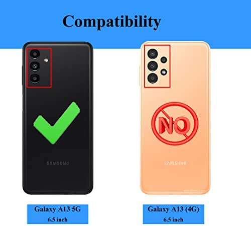 Galaxy A13 5G az Esetben, Samsung A13 5G az Esetben, Galaxy A04s Esetben, a HD kijelző Védő fólia, Katonai