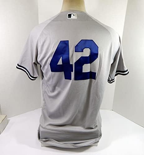 2022 New York Yankees Casey Töltések 42 Játékban Használt Szürke Jersey Jackie Robinson Day5 - Játék