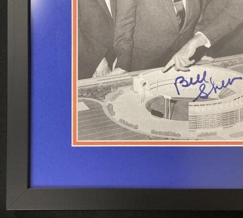 William Bill Shea Aláírt Fotó 8x11 Baseball-New York Mets Autogramot Keretes SZÖVETSÉG - Dedikált MLB