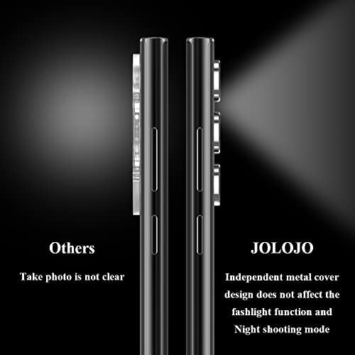 JOLOJO [2 Csomag Ötvözet Fém Kamera Lencséjét Védő Edzett Üveg Kompatibilis a Samsung Galaxy Z Fold 4,[Anti-Semmiből]