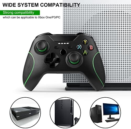 PomisGam Vezeték nélküli Kontroller Kompatibilis az Xbox Egy - 2,4 GHz-es Játék Vezérlő Beépített Dupla