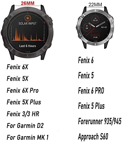 GZIFC 26mm Szilikon 22mm gyorskioldó Watchband a Garmin Fenix 6 6 6X 5X Pro 5 5Plus 3 HR 935 S60 Karóra