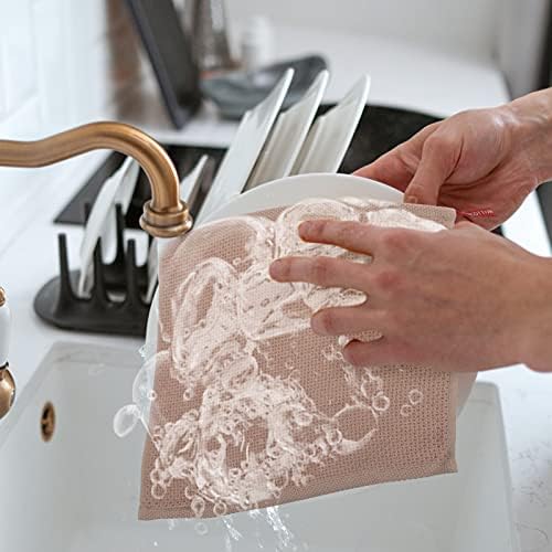 DOITOOL Tisztítás Törölköző 4db mosogatószerrel Törlőkendő Mikroszálas Étel Ruhával Mosogatás felmosórongy