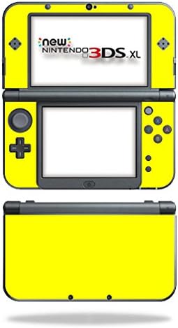 MightySkins Bőr Kompatibilis az Új Nintendo 3DS XL (2015) Burkolat wrap Matrica Bőr Szilárd Sárga
