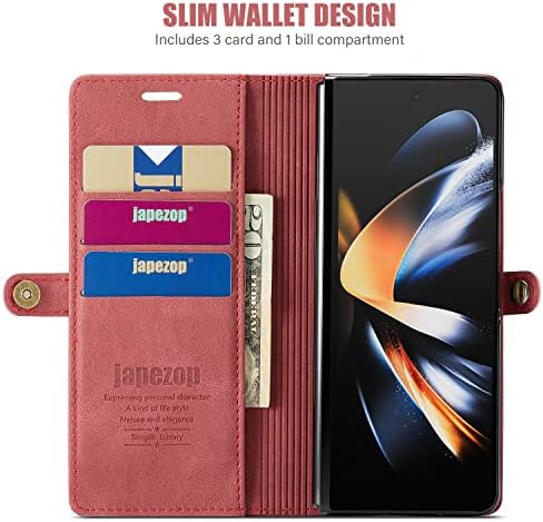 Samsung Galaxy Z Fold 4 Esetben Galaxy Z Fold 4 Pénztárca tok S tolltartó Kártya Birtokosa az RFID-Blokkoló