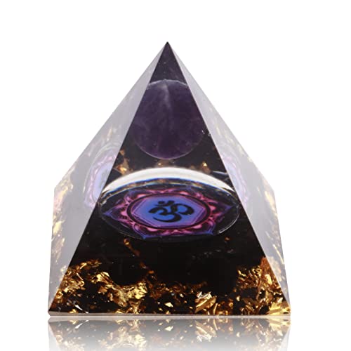 Yogmudra Orgon Piramis Pozitív Energia, Ametiszt Csakra Orgonites Piramis, Orgonite Piramis, a Siker,