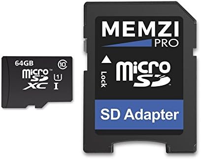 MEMZI PRO 64 GB Class 10 90MB/s Micro SDXC Memória Kártya SD Adapter Samsung Galaxy J1 Sorozat Mobiltelefonok
