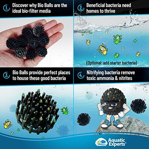 Új Vízi Szakértők Bio Balls Szűrő Média - 1 Hüvelyk Kis Bio Labdát, Akvárium, valamint Tó Szűrő - Tökéletes