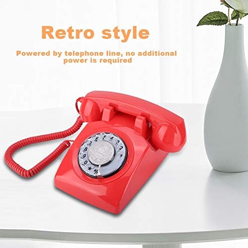 Retro Rotary Telefonvonal Vintage Vezetékes Telefon, Íróasztal Telefon
