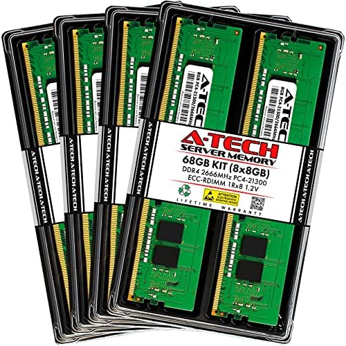 Egy-Tech 64 gb-os Készlet (8x8GB) Memória RAM a Supermicro X10DRFF-iG - DDR4 2666MHz PC4-21300 ECC Regisztrált