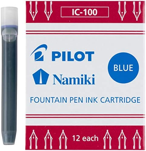 PILÓTA Namiki IC100 töltőtoll Tinta Patron, Kék, 12 Szám (Csomag 1) (69101)