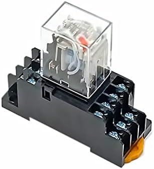 Wtukmo 5Set Relé Aljzat Tekercs Általános DPDT Micro Mini Elektromágneses Relé Kapcsoló LED AC 110/220V