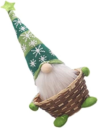 Ünnepi Édesség Étel, 1db Boldog Karácsonyt Candy Tároló Kosár Dekoráció Gnome Mikulás Tároló Kosár Xmas