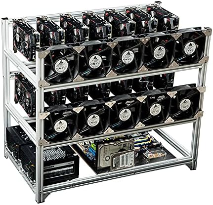 14 GPU Alumínium Rakható szabadtéri Bányászati Több Grafikus Kártya a Számítógép Teljes Torony Keret Rakható