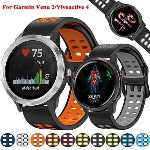 KANGDD Watchband Sport Szíj, A Garmin Venu 2 /Vivoactive 4 Smart Óra Zenekar Szilikon Karkötő
