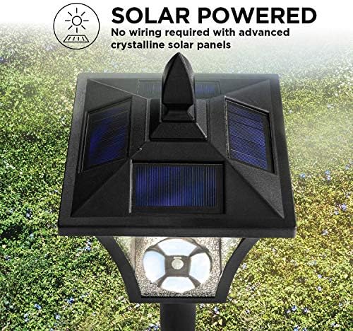 Haza Zóna Solar Lámpa Fény - 65 Magas, Dekoratív Kültéri Napelemes Kerti Lámpa Világítás (1 Szett)