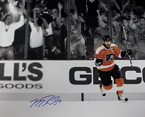 Mike Richards Philadelphia Flyers Dedikált 16x20 Dedikált Fotó - Dedikált NHL-Fotók