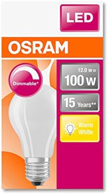 OSRAM LED lámpa/Bázis: E27 / Meleg Fehér / 2700 K / 12 W/Csere a 100 W-os Izzó/LED Utólag Klasszikus DIM