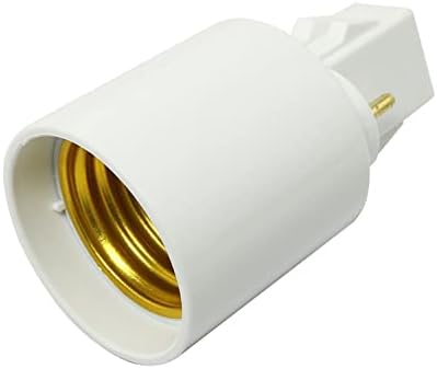 RLECS lámpatartó 2db Fehér LED Lámpa Foglalat Adapter Gx23, hogy E27 Átalakító 2 Pin Izzó Bázis Adapter