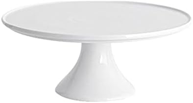 DOITOOL Esküvői Asztal Dekor Porcelán Torta Állvány, 8. 8 Inch Kerek Desszert Állni a Tortát Tányér, Fehér