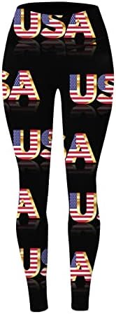 Amerikai Zászló Hazafias Legging Női Magas Derekú USA Zászló Leggings Sportos, Könnyű, Sportos Tömörítés