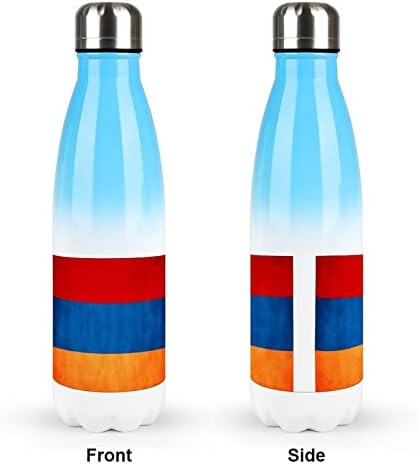 Textúra örmény Zászló 17oz Sport, Víz, Üveg, Rozsdamentes Acél Vákuum Szigetelt Cola Forma Újrafelhasználható