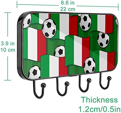 Olaszország Zászlók Sport a Foci Labda a Nyomtatás fogas Fali, Bejárat fogas 4 Össze a Kabát, Sapka Törölköző,