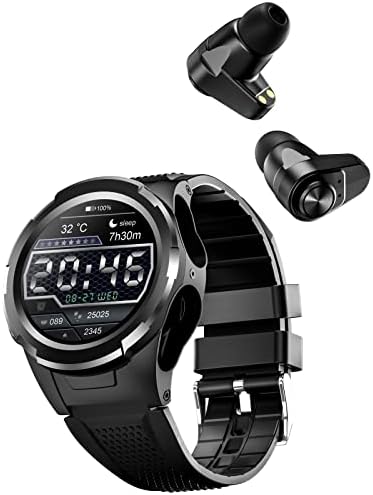 F6 1.28 Hüvelyk Intelligens Karóra TWS Bluetooth Headset 2 az 1-ben Smartwatch a Szerencsejáték Vezeték