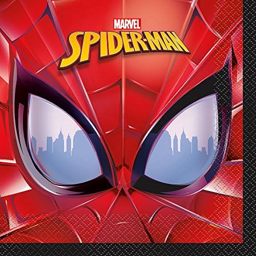 Spider-Man Ebéd Papír Szalvéta | 7 x 7 | 16 Db