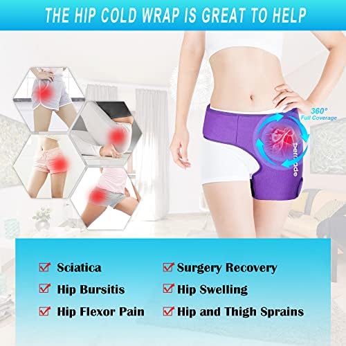 Hip Ice Pack Csomagolás, Csípő Hideg Csomag a Hip Bursitis, csípőprotézis Műtét, Csípő Hajlító Fájdalom.