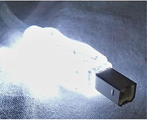 QVS 10-Láb USB 2.0 Áttetsző Kivilágított Kábel Fehér Led-ek (CC2209C-10WHL)