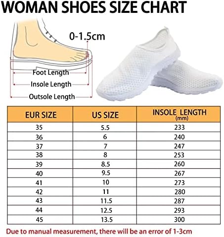 GIFTPUZZ Női Sportos Gyaloglás Cipő Alkalmi Háló Kényelmes Munka Cipők