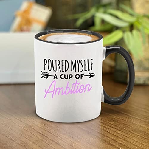 shop4ever Öntöttem Magamnak egy Csésze Ambíció Újdonság Kerámia Bögre Tea Csésze Feminista Ajándék 11