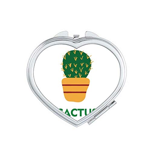 Kaktusz Zöld Cserepes Pozsgás Növények Tükör Utazás Nagyítás Hordozható Kézi Zsebében Smink