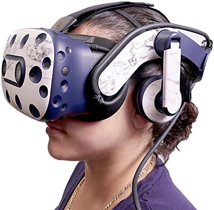 MightySkins Bőr Kompatibilis a HTC Vive Pro VR Headset - Fekete Rózsaszín Chevron | Védő, Tartós, Egyedi