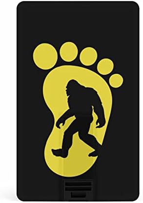 Bigfoot Lábnyom USB Flash Meghajtó Személyre szabott Hitel-Kártya Meghajtó Memory Stick USB Kulcs Ajándékok