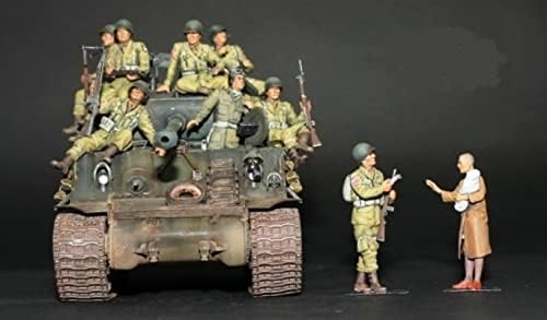 Goodmoel 1/35 második VILÁGHÁBORÚ MINKET Tartály Hadtest Gyanta Katona Modell Készlet (8 fő, nem Tankok)/összeszerelt,