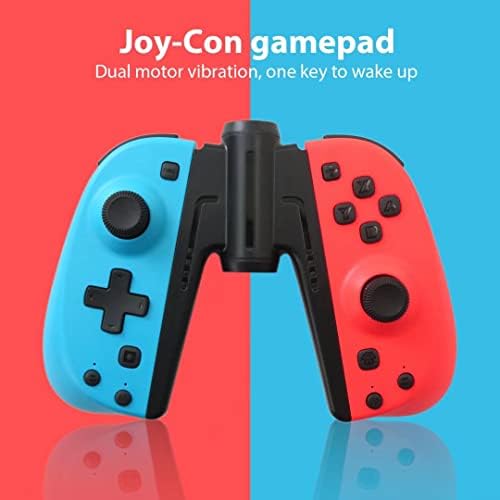 JRSHOME Vezeték nélküli Joystick Kapcsoló Vezérlő Gamepad Támogatja a Wake-up Funkció, Kék/Piros