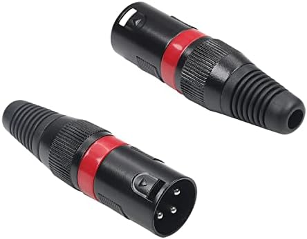 Fielect XLR Férfi Csatlakozó Adapter Mikrofon Kábel Csatlakozó Audio Mikrofon Csatlakozó LY-KNT011 3-Pin-2db