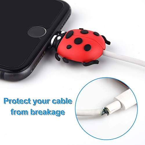ASTARON 24PCS Töltő Kábel Védő iPhone/iPad, Aranyos Állat USB Töltő Kábel Saver Kábel Vezeték Protector