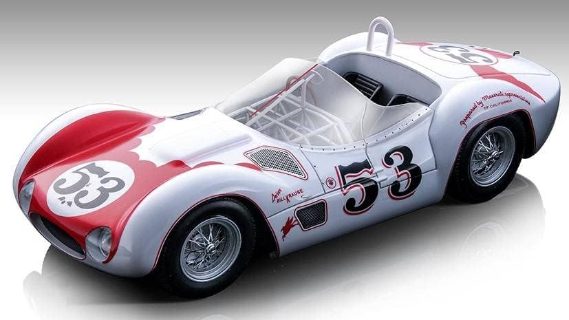 TECNOMODEL Modell Kompatibilis a Maserati Birdcage TIPO 61 N. 5 Winn.Riverside IDŐ GP 1960 B. Krause 1:18