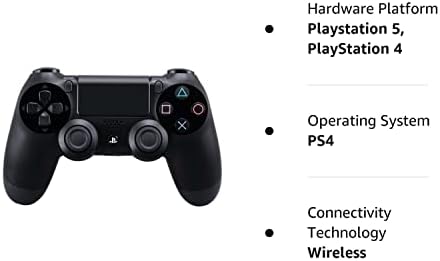 DualShock 4 Vezeték nélküli Kontroller PlayStation 4 , tv - Jet Fekete (Felújított)