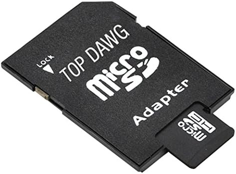Top Dawg 32 GB-os Micro Class 10 SD Kártya Adapter, Fekete, ultra-kompakt (TD32GBMSD)