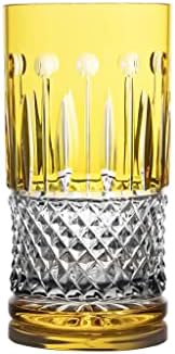 Ajka Fabergé Xenia Arany Sárga Ólom Kiszemelte Kristály Highball Koktél Pohár 12.2 oz - Egyetlen Egység