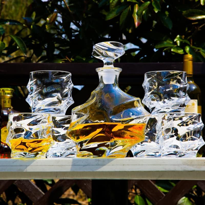 cathyladi Régi Whiskys Poharat Luxus,a Készlet 2/4/6 Üveg Ital Csésze Kézzel készített Ajándék Bourbon