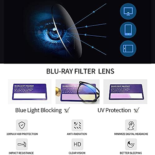 CAOXN Ultra-Könnyű, Tiszta Titán Progresszív Multifokális Szemüveg Anti-Kék Fény, Szem Fáradtság Olvasó