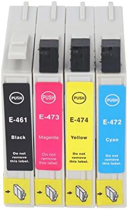 FTVOGUE 4DB Tintapatron,BK, C, M, Y Patron Combo Pack Colorfast Fotó Nyomtatók ABS Printer (T0631/T0632/T0633/T0634)