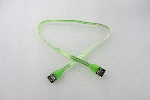 SATA II Kábel 18 Inch inch, Fém tartva UV Zöld