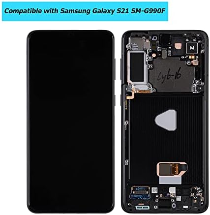 Vvsialeek Dinamikus AMOLED 2X Kompatibilis a Samsung Galaxy S21 SM-G990F, SM-G990F/DS 6.2 inch LCD Érintőképernyős